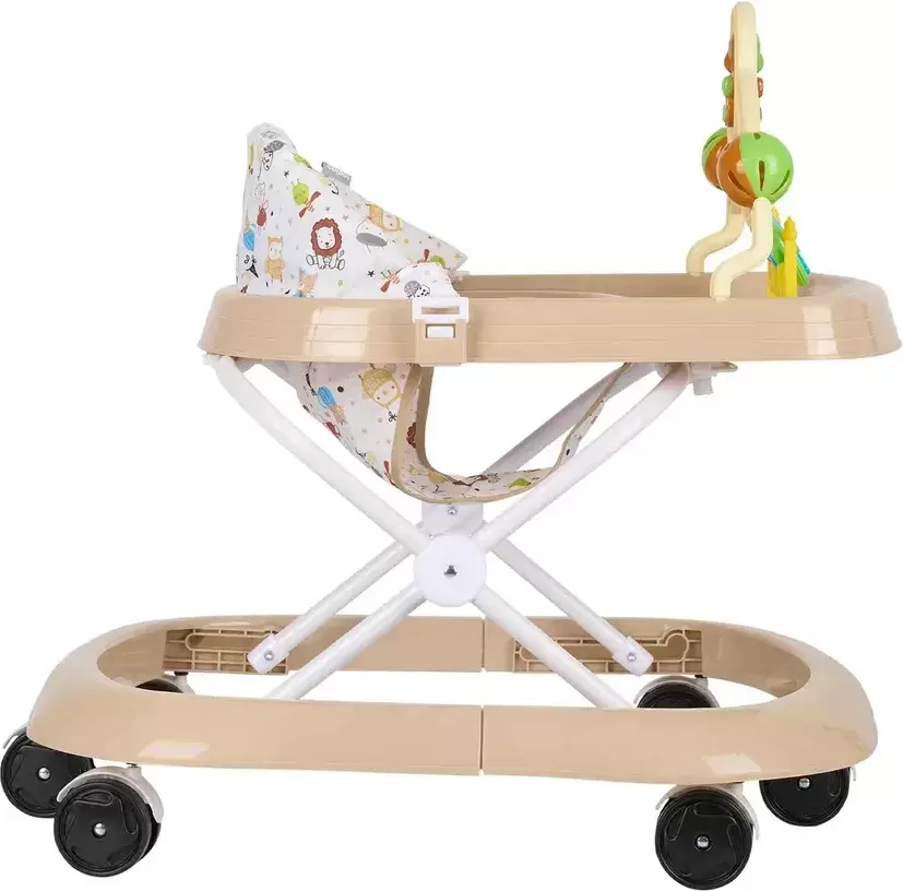 Ходунки INDIGO Мишка (бежевый) фото