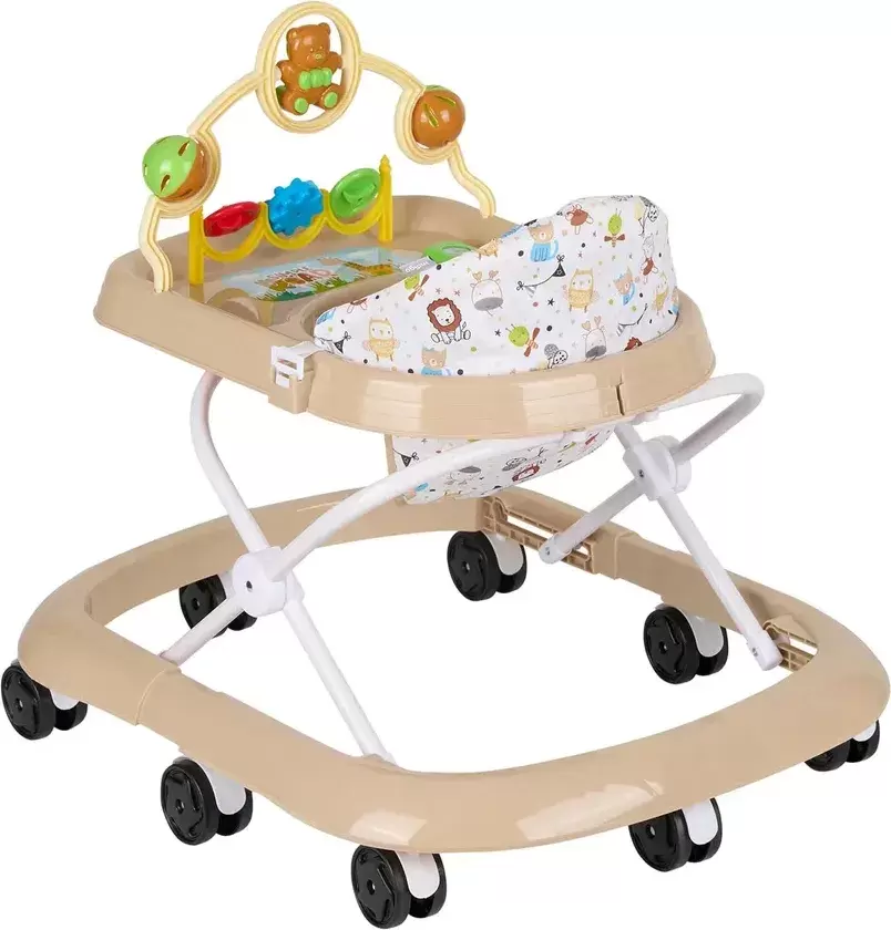 Ходунки INDIGO Мишка (бежевый) фото