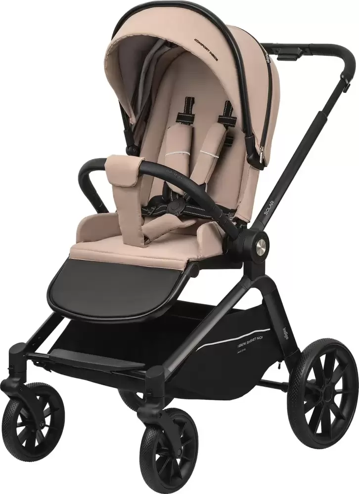 Детская прогулочная коляска INDIGO Solar (бежевый) фото