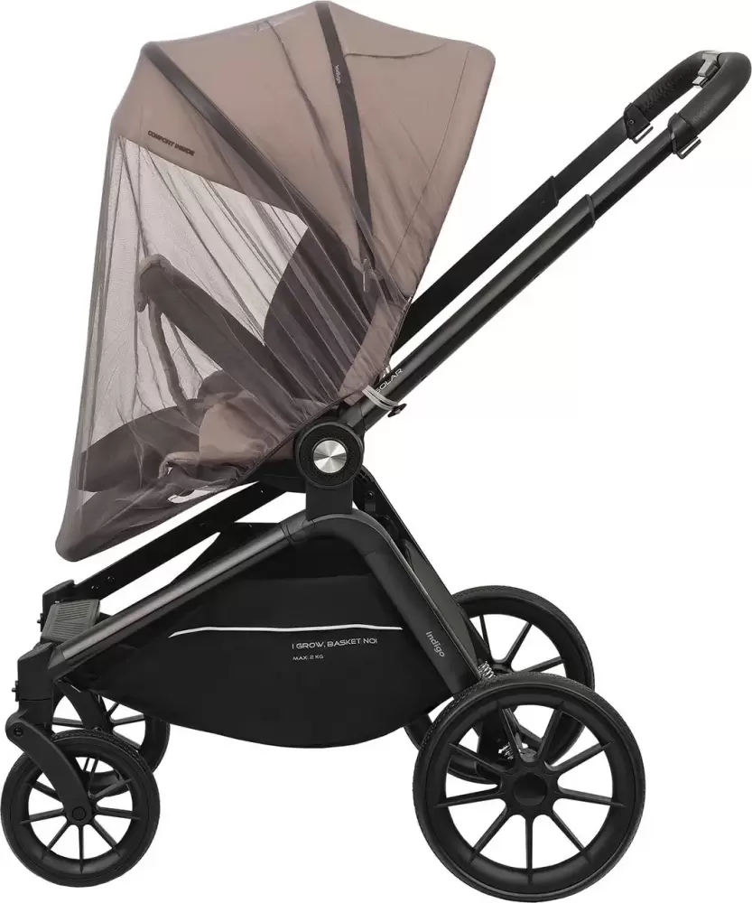 Детская прогулочная коляска INDIGO Solar (бежевый) фото