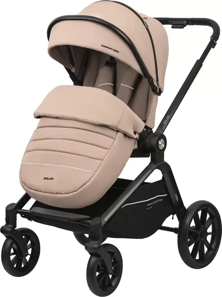 Детская прогулочная коляска INDIGO Solar (бежевый) фото
