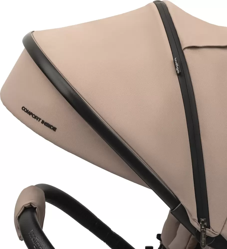 Детская прогулочная коляска INDIGO Solar (бежевый) фото