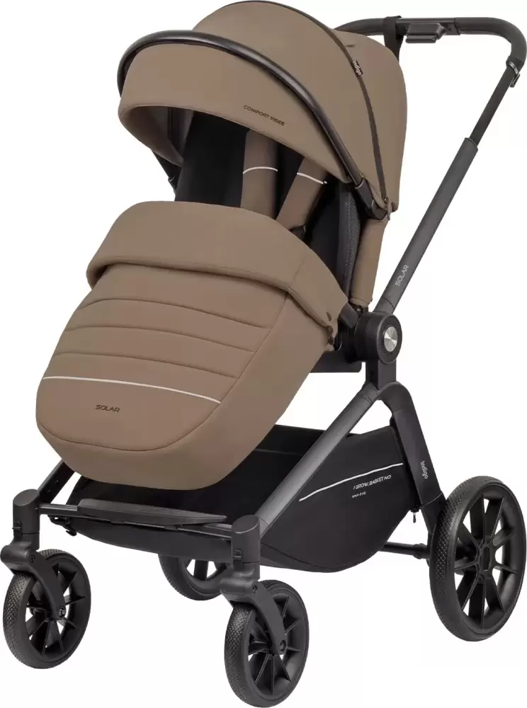 Детская прогулочная коляска INDIGO Solar (темно-бежевый) фото