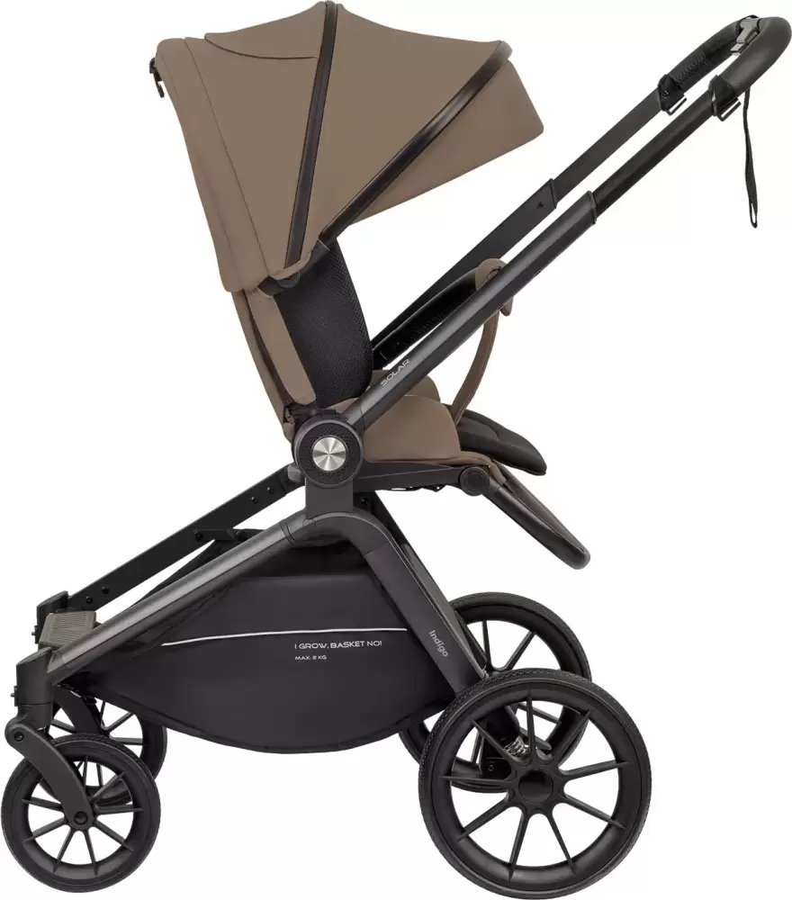Детская прогулочная коляска INDIGO Solar (темно-бежевый) фото