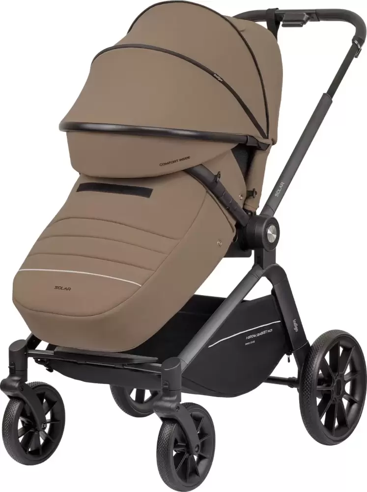 Детская прогулочная коляска INDIGO Solar (темно-бежевый) фото