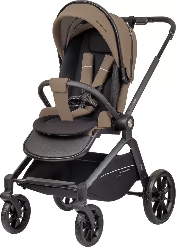 Детская универсальная коляска INDIGO Solar 3 в 1 (темно-бежевый) фото