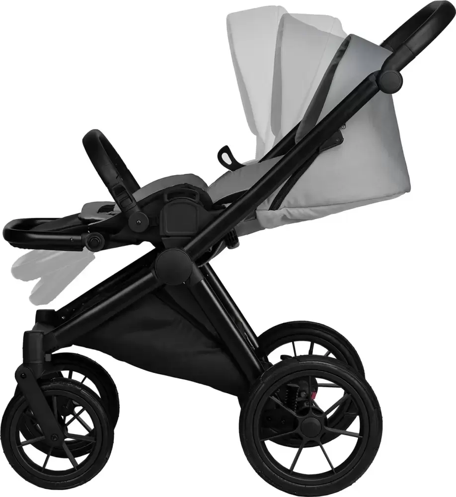 Детская универсальная коляска INDIGO Solio 2 в 1 So (04 светло-серый) фото