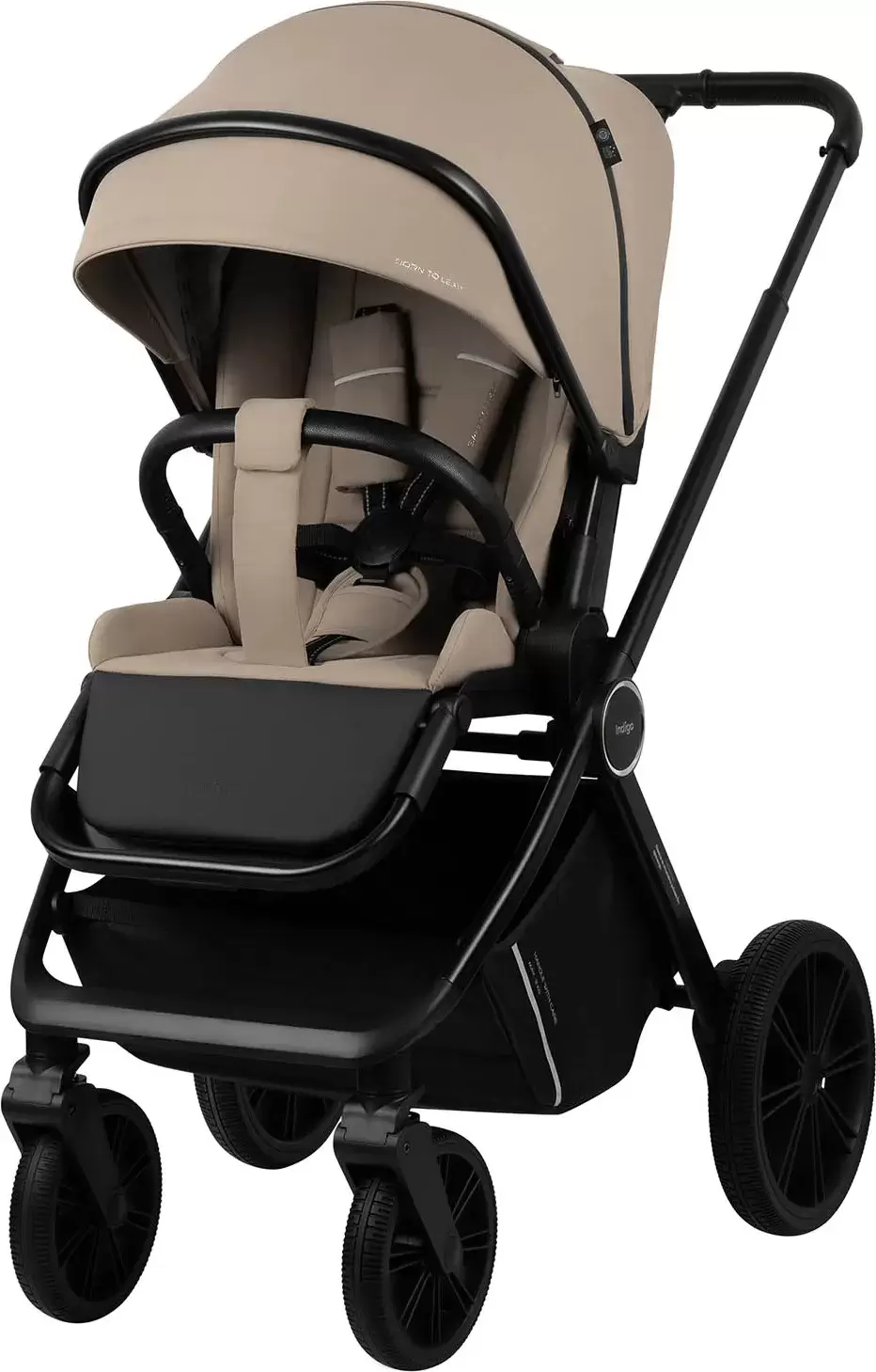 Детская универсальная коляска INDIGO Sting 3 в 1 (бежевый) фото