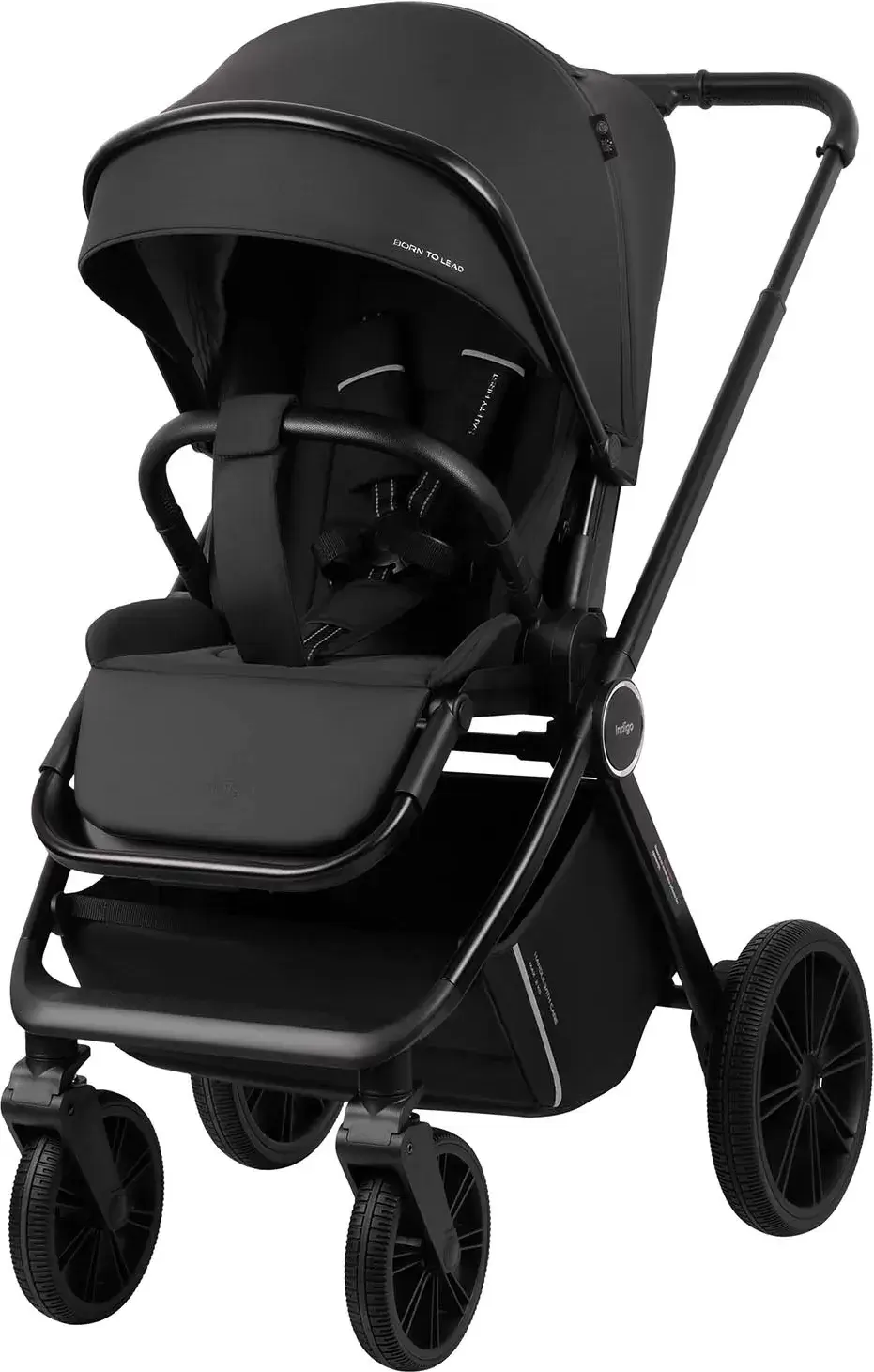 Детская универсальная коляска INDIGO Sting 3 в 1 (черный) фото