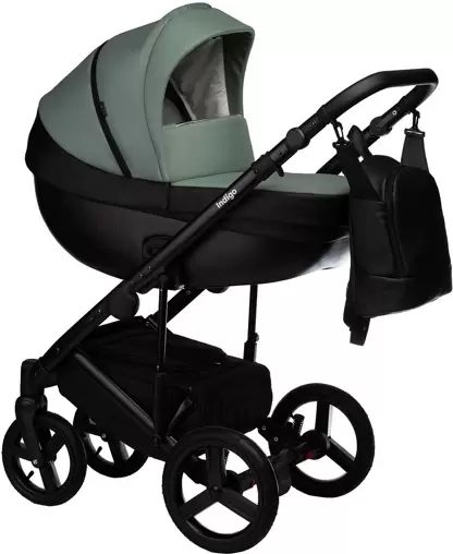 INDIGO Tour Eco (2 в 1, te 03/черная кожа+шалфей кожа)