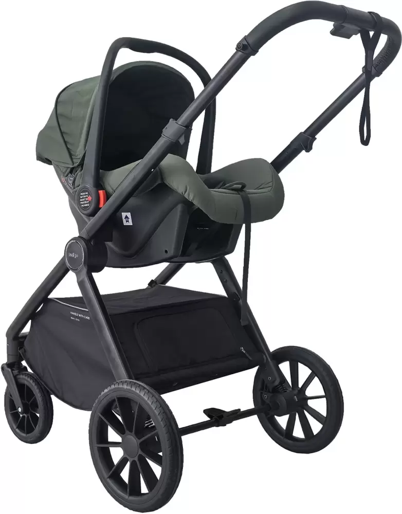Детская универсальная коляска INDIGO Trion 3 в 1 (зеленый) фото