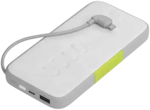 Портативное зарядное устройство InfinityLab InstantGo Built-in Lightning 10000mAh (белый) фото