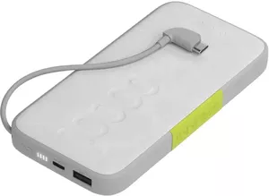Портативное зарядное устройство InfinityLab InstantGo Built-in USB-C 10000mAh (белый) фото
