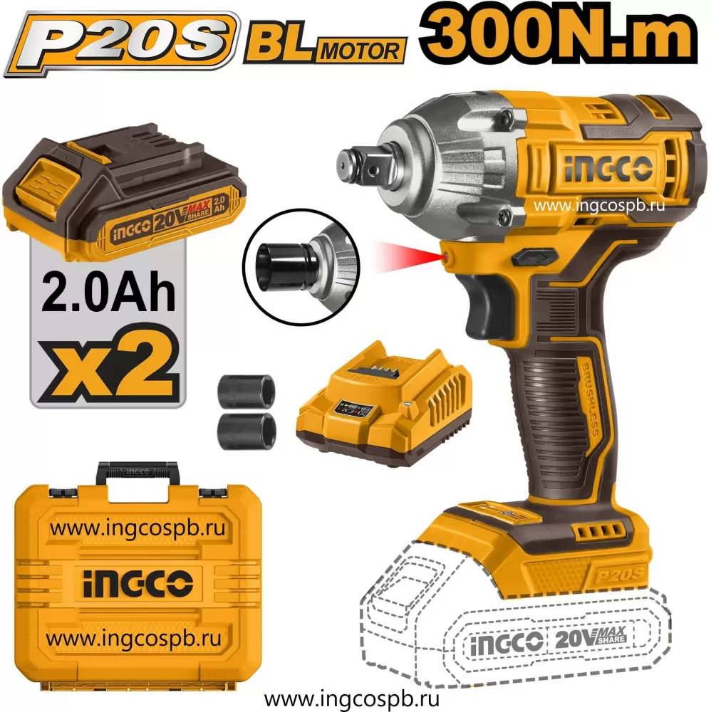 Гайковёрт Ingco CIWLI2038 фото