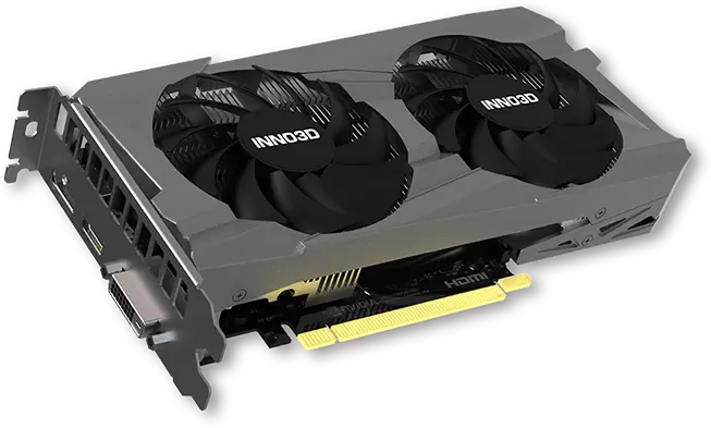 Видеокарта Inno3D GeForce RTX 3050 Twin X2 V2 6GB GDDR6 N30502-06D6-1880VA60 фото