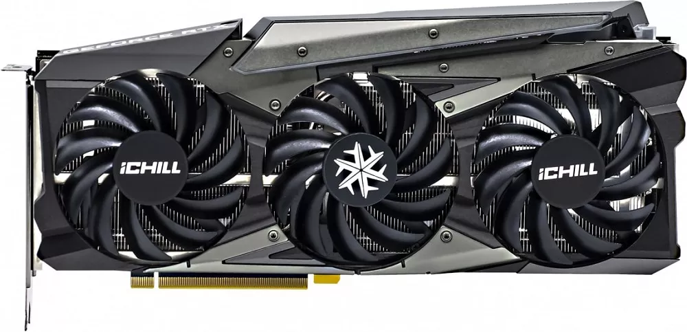 Видеокарта Inno3D GeForce RTX 3060 Ti iChill X3 Red LHR C306T3-08D6X-1671VA39H фото 5
