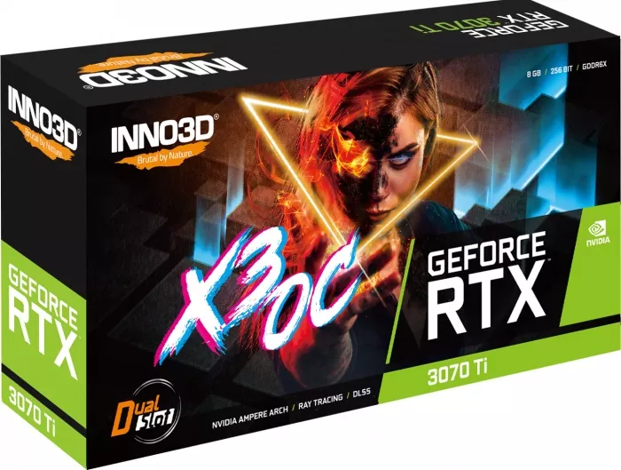 Видеокарта Inno3D GeForce RTX 3070 Ti X3 OC 8GB GDDR6X N307T3-086XX-1820VA45 фото 3