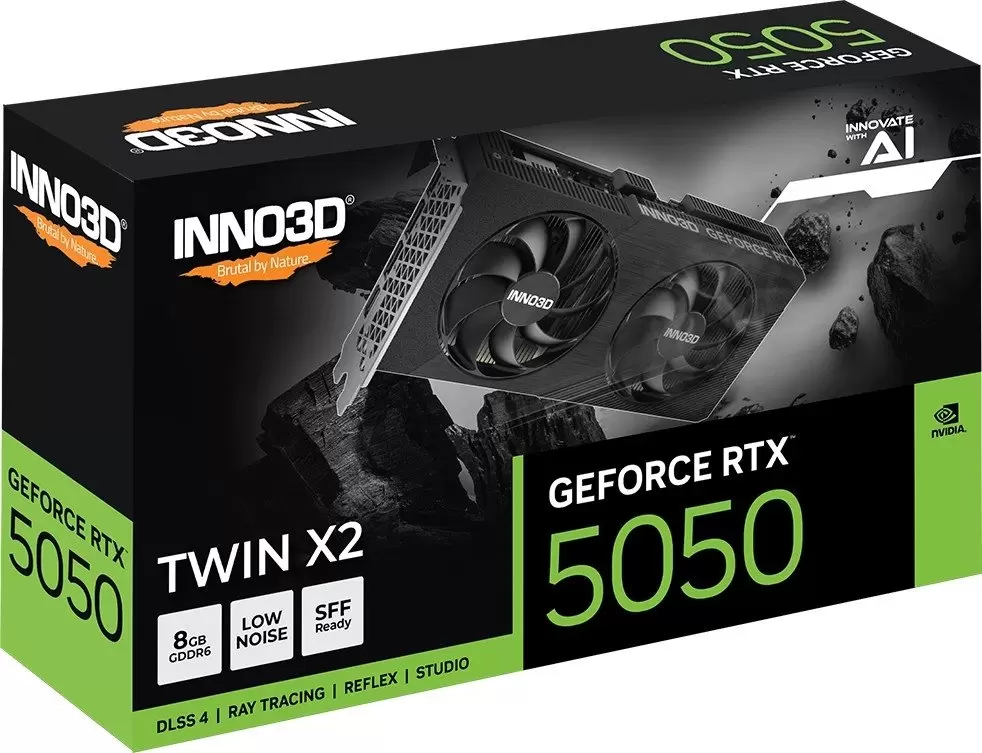 Видеокарта Inno3D GeForce RTX 5050 Twin X2 OC N50502-08D6X-174071N фото