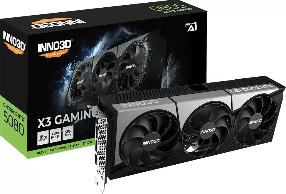 Видеокарта Inno3D GeForce RTX 5080 X3 Gaming OC G50803-16D7X-17603930 фото