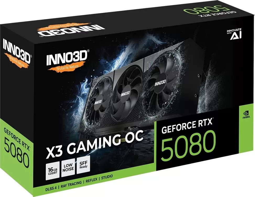 Видеокарта Inno3D GeForce RTX 5080 X3 Gaming OC G50803-16D7X-17603930 фото
