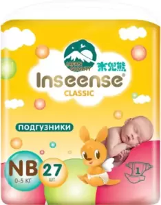 Подгузники детские Inseense Classic NB 0-5 кг (27 шт) фото