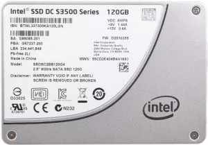 Жесткий диск SSD Intel S3500 Series (SSDSC2BB120G401) 120 Gb фото