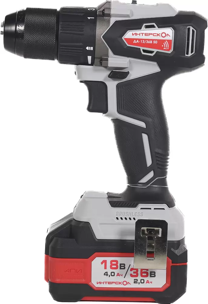 Аккумуляторная дрель-шуруповерт Интерскол ДА-13/36В 50 (851.2.2.70) фото