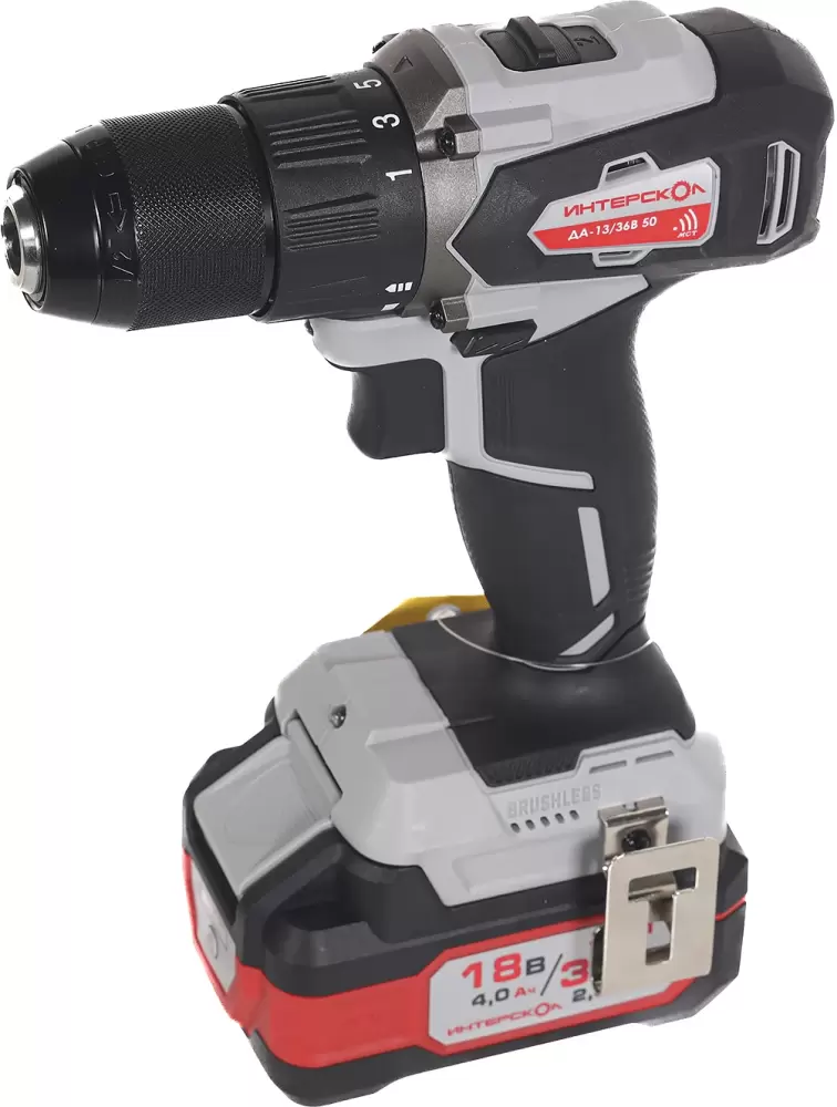 Аккумуляторная дрель-шуруповерт Интерскол ДА-13/36В 50 (851.2.2.70) фото