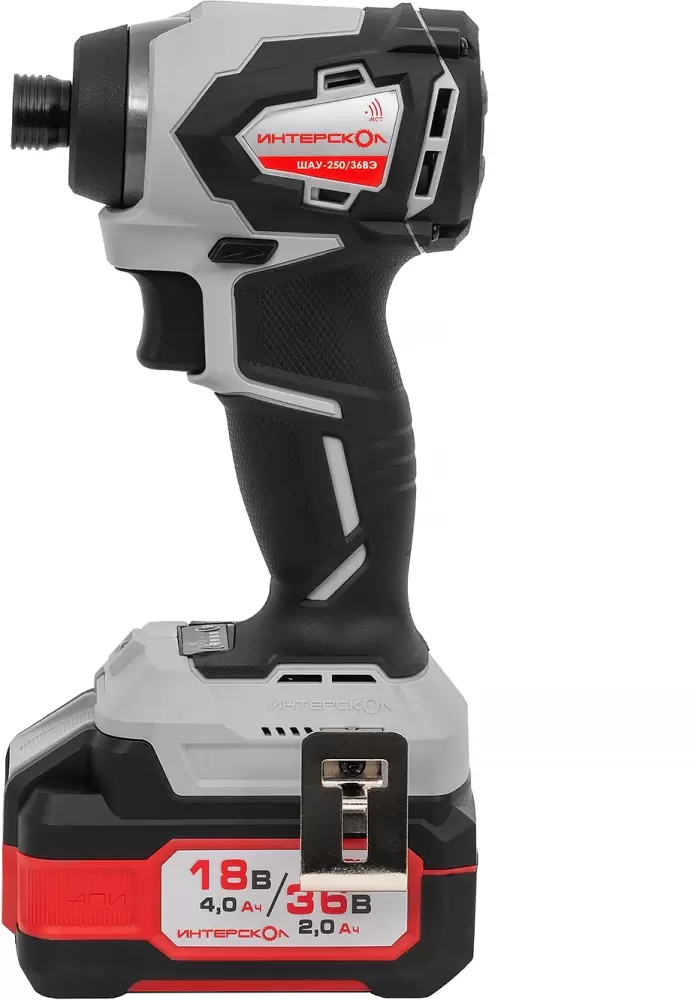 Аккумуляторный ударный винтоверт Интерскол ШАУ-250/36ВЭ (862.2.2.70) фото