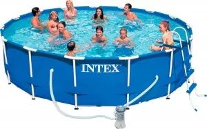 Каркасный бассейн Intex 56949 Metal Frame Pool 457 x 107 фото