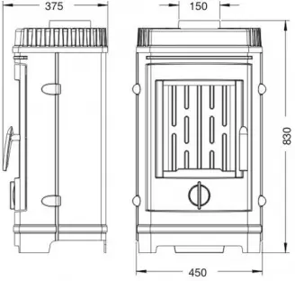 Печь-камин Invicta Chatel (6137-44) фото