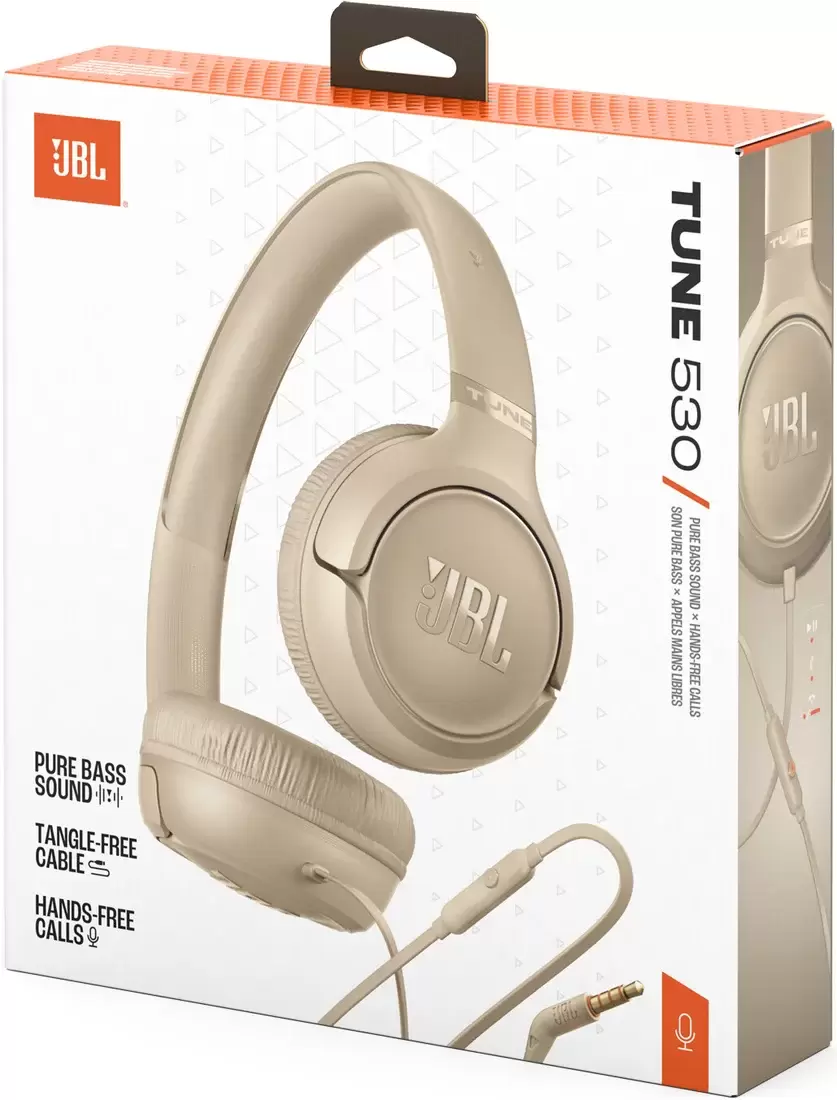 Наушники JBL Tune 530 (бежевый) фото 3