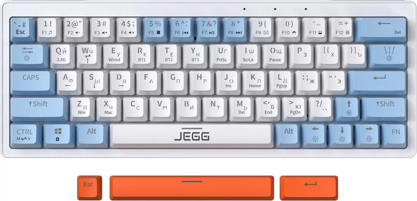 JEGG ZA63 Pro White Blue Orange (TNT Yellow)