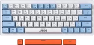 Клавиатура JEGG ZA63 Pro White Blue Orange (TNT Yellow) фото