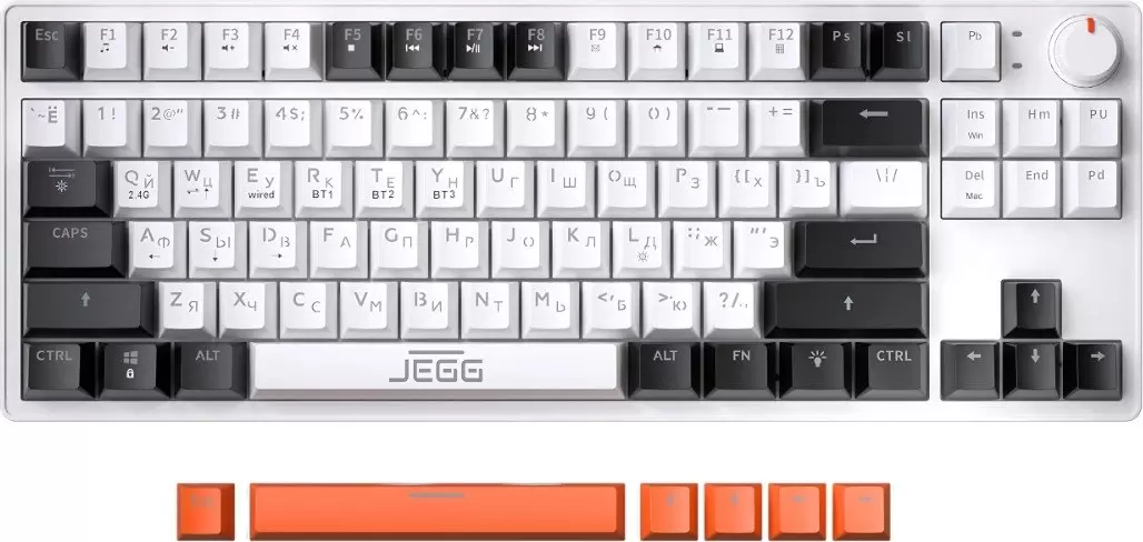 JEGG ZA87 Pro White Black Orange (TNT Yellow)