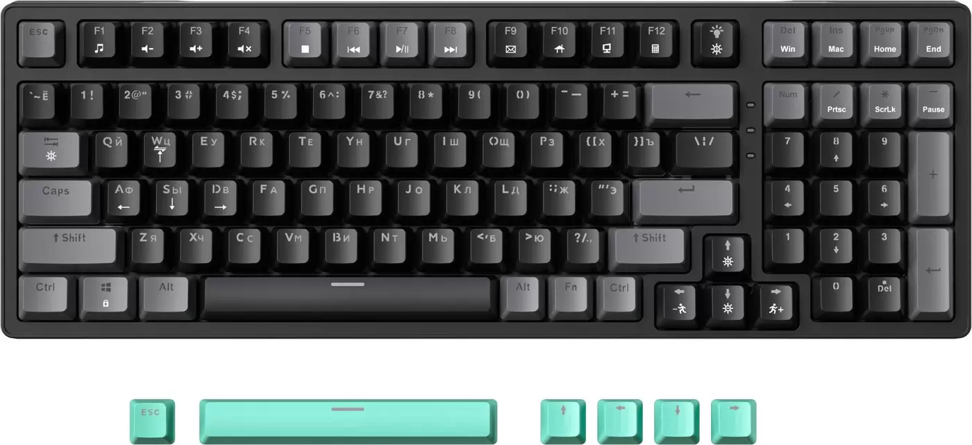 JEGG ZA99 Black Grey Green (TNT Yellow)