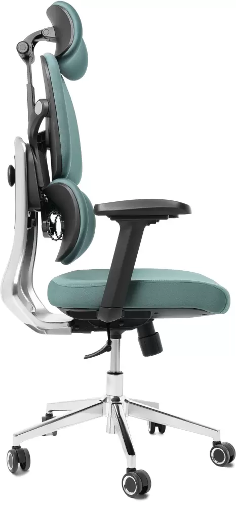 Игровое кресло Jiqiao R6001-ЧЗ (черный/бирюзовый) фото