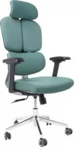 Игровое кресло Jiqiao R6001-ЧЗ (черный/бирюзовый) фото