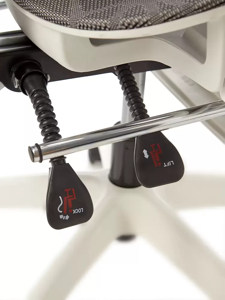 Офисное кресло Jiqiao R8015-БС (белый/серый) фото