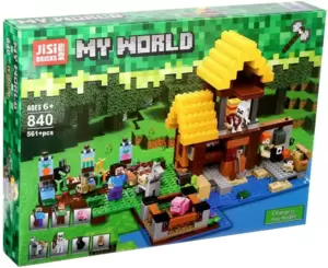 Конструктор Jisi Bricks Мой мир 840 Фермерский домик фото