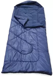 Спальный мешок MedNovtex Expert Travel -10C, на флисе с подголовником (синий) фото