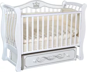 Детская кроватка Кедр Grace 2 (белый) фото