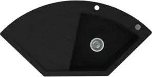 Кухонная мойка Kernau KGS B 90 1B1D Black Metallic фото