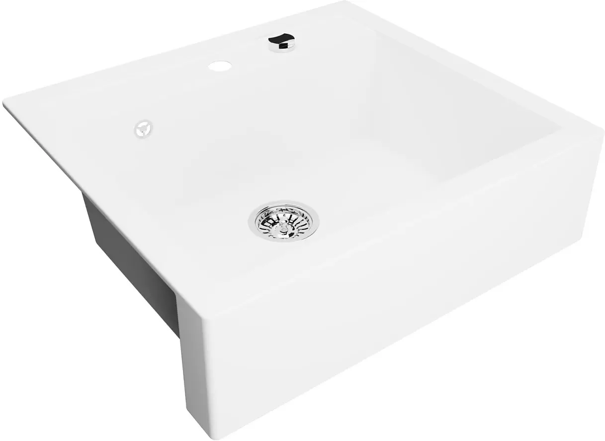 Кухонная мойка Kernau KGS I 60 1B Retro Pure White фото