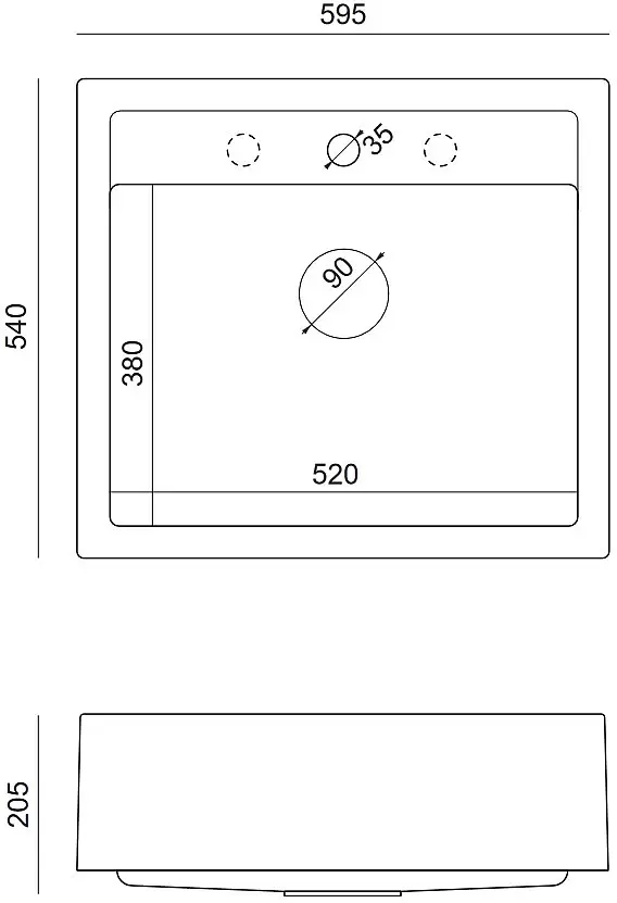 Кухонная мойка Kernau KGS I 60 1B Retro Pure White фото