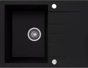 Кухонная мойка Kernau KGS V 4565A 1B1D Deep Black фото