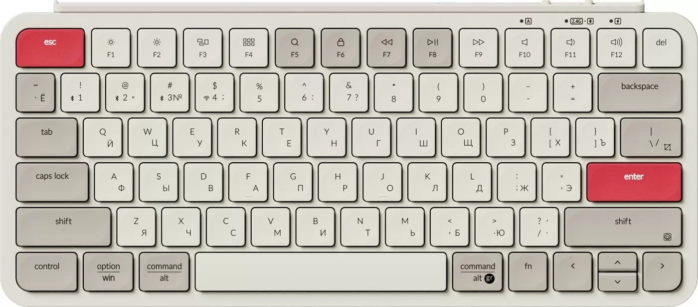Keychron B1 Pro B1P-K13 (ретро красный, нет кириллицы)