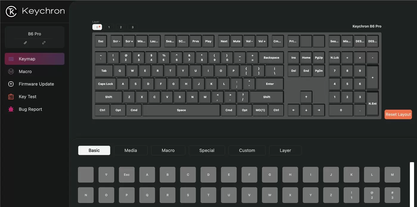 Клавиатура Keychron B6 Pro B6P-K13 (ретро красный, нет кириллицы) фото 3