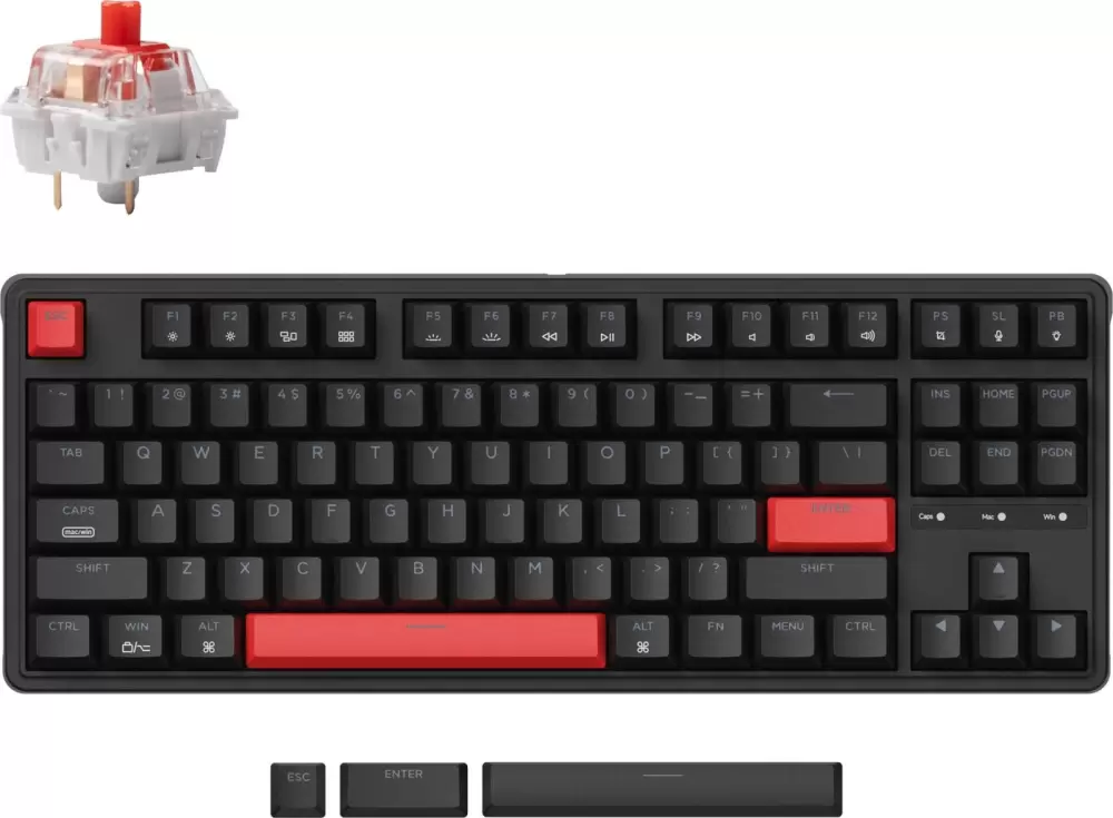 Клавиатура Keychron C3 Pro RGB C3P-H1-RU (Gateron G Pro Red) фото