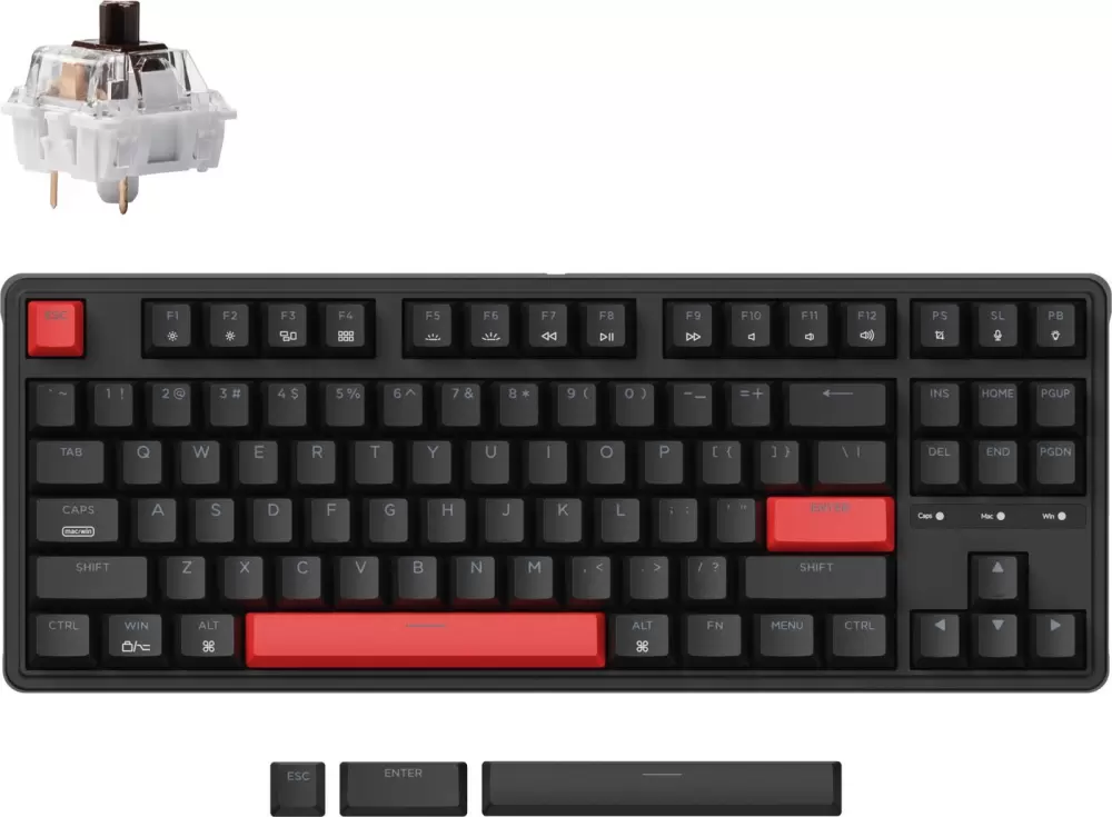 Клавиатура Keychron C3 Pro RGB C3P-H3-RU (Gateron G Pro Brown) фото